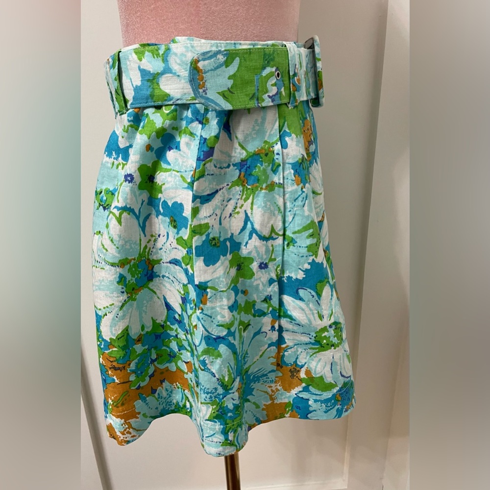 Faithfull The Brand Priscilla Gardone Floral Print 100% Linen Shorts Size 6 - Picture 3 of 12